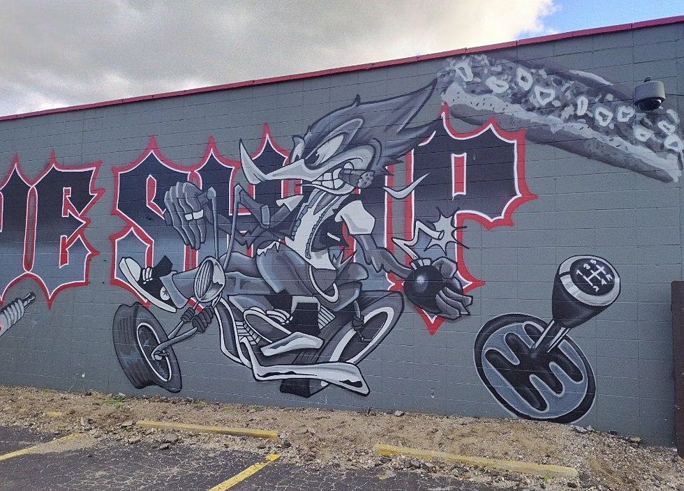 New Mural On The Machine Shop In Flint